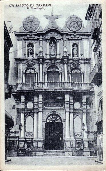 Vecchia Trapani 111 - Trapani - Cartolina - Municipio.jpg